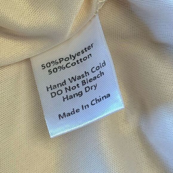 NWOT All:Row Cream Mock Neck Lace Midi Lined Dress Size Medium - Picture 7 of 11